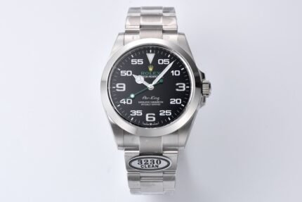 Air-King 126900 VSF 1:1 Best Edition 904L Steel Black Dial on SS Bracelet VS3230