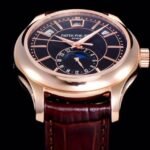 Annual Calendar Complications 5205R RG GRF Best Edition Black dial on Brown leather strap A324