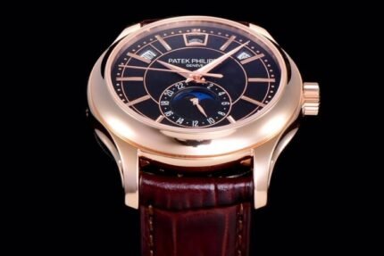 Annual Calendar Complications 5205R RG GRF Best Edition Black dial on Brown leather strap A324