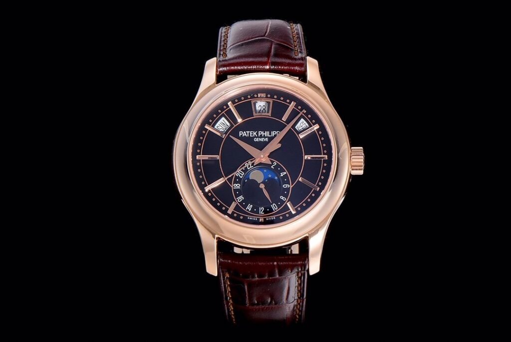 Annual Calendar Complications 5205R RG GRF Best Edition Black dial on Brown leather strap A324