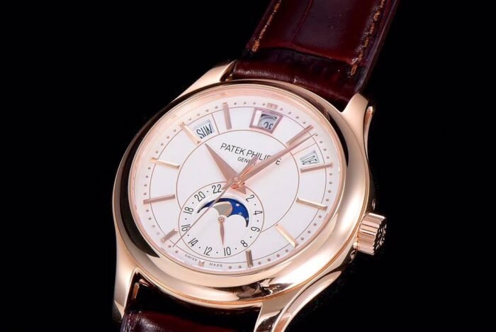 Annual Calendar Complications 5205R RG GRF Best Edition White dial on Brown leather strap A324