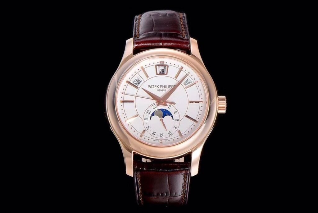 Annual Calendar Complications 5205R RG GRF Best Edition White dial on Brown leather strap A324