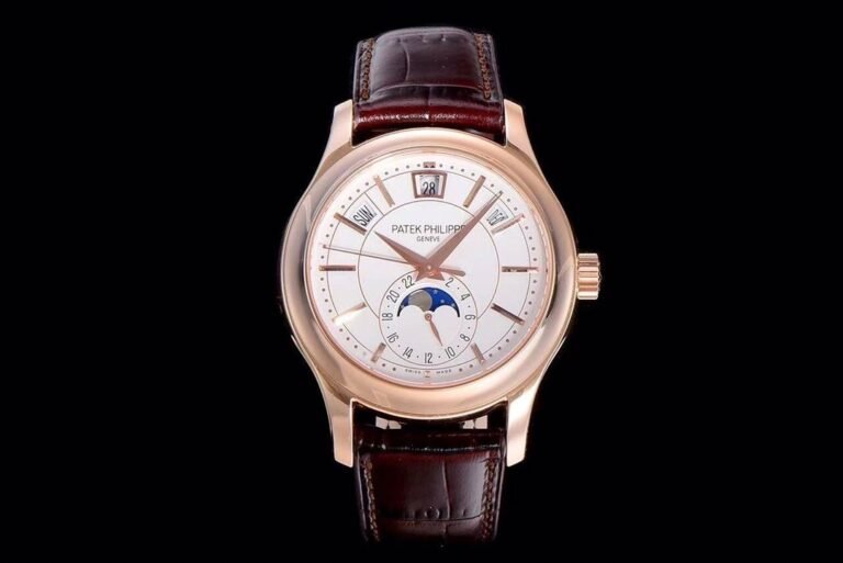 Annual Calendar Complications 5205R RG GRF Best Edition White dial on Brown leather strap A324