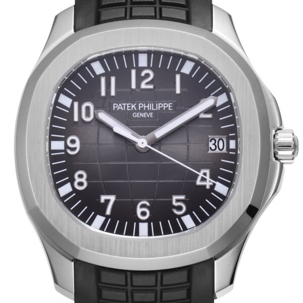Aquanaut 5167 SS 3KF Best Edition Gray Dial on Black Rubber Strap A324 Super Clone V2