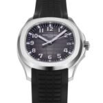 Aquanaut 5167 SS 3KF Best Edition Gray Dial on Black Rubber Strap A324 Super Clone V2