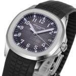 Aquanaut 5167 SS 3KF Best Edition Gray Dial on Black Rubber Strap A324 Super Clone V2