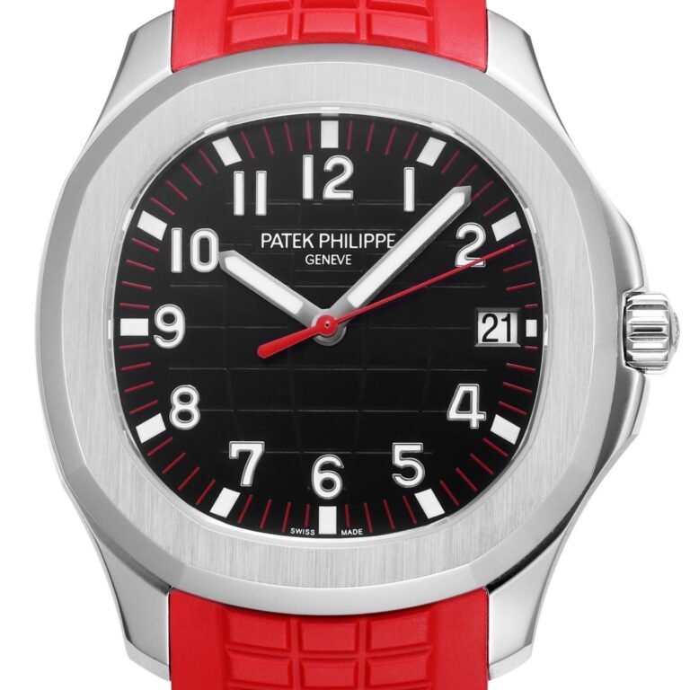 Aquanaut 5167 SS 3KF Best Edition Gray Dial On Red Rubber Strap A324 Super Clone V2