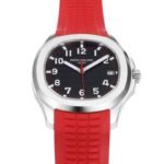 Aquanaut 5167 SS 3KF Best Edition Gray Dial On Red Rubber Strap A324 Super Clone V2