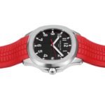 Aquanaut 5167 SS 3KF Best Edition Gray Dial On Red Rubber Strap A324 Super Clone V2