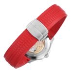 Aquanaut 5167 SS 3KF Best Edition Gray Dial On Red Rubber Strap A324 Super Clone V2