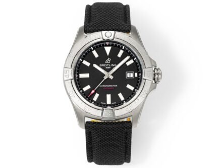 Avenger Chronometer 42mm SS BLSF 1:1 Best Edition Black Dial On Black Nylon Strap A2824