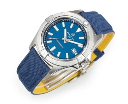 Avenger Chronometer 42mm SS BLSF 1:1 Best Edition Blue Dial On Blue Nylon Strap A2824