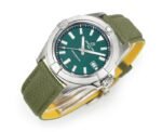 Avenger Chronometer 42mm SS BLSF 1:1 Best Edition Green Dial On Green Nylon Strap A2824