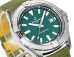 Avenger Chronometer 42mm SS BLSF 1:1 Best Edition Green Dial On Green Nylon Strap A2824