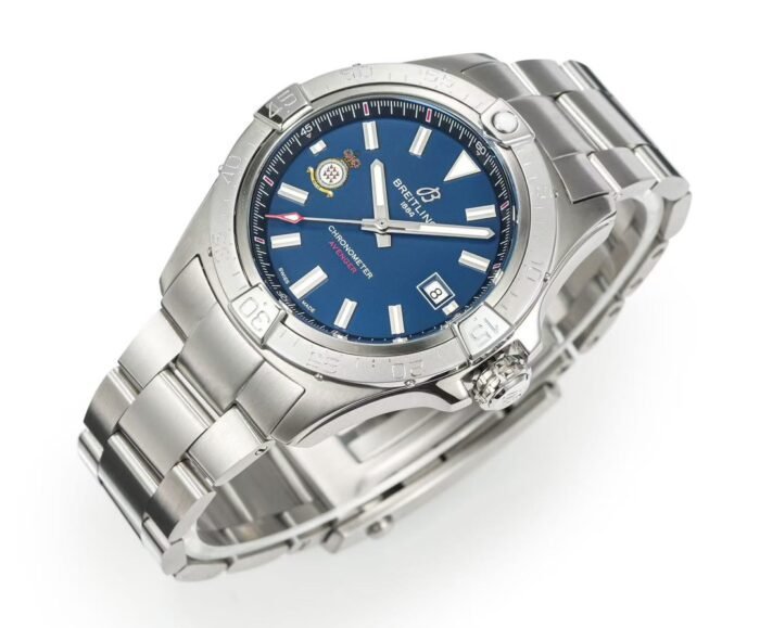 Avenger Chronometer 42mm SS BLSF 1:1 Best Version Blue Dial On SS Bracelet A2824