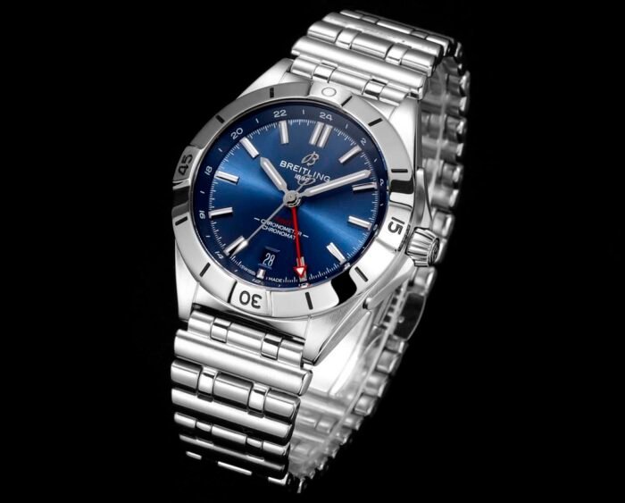 Chronomat 40mm GMT SS TWSF 1:1 Best Edition Blue Dial on SS Bracelet A2836