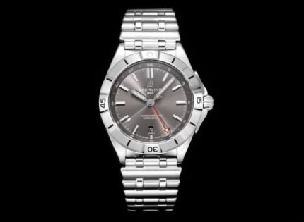 Chronomat 40mm GMT SS TWSF 1:1 Best Edition Gray Dial on SS Bracelet A2836