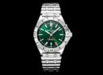 Chronomat 40mm GMT SS TWSF 1:1 Best Edition Green Dial on SS Bracelet A2836