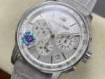 Code 11.59 Chrono 26393 SS APSF 1:1 Best Edition Silver Dial On Gray Leather Strap Super Clone SA4401