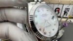 DateJust 126334 904L SS CF 1:1 Best Edition White MOP Dial Diamond Markers on Jubilee 904L SS Bracelet