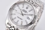 DateJust 126334 904L SS JDF 1:1 Best Edition White Dial Stick Markers on Jubilee 904L SS Bracelet