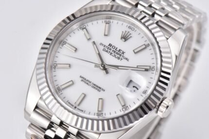 DateJust 126334 904L SS JDF 1:1 Best Edition White Dial Stick Markers on Jubilee 904L SS Bracelet