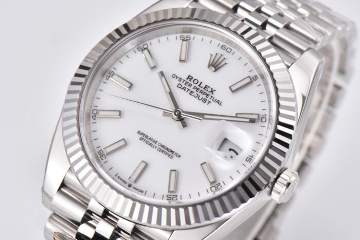 DateJust 126334 904L SS JDF 1:1 Best Edition White Dial Stick Markers on Jubilee 904L SS Bracelet