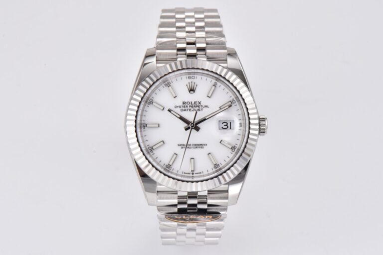 DateJust 126334 904L SS JDF 1:1 Best Edition White Dial Stick Markers on Jubilee 904L SS Bracelet