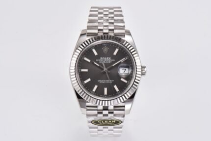 DateJust 41 126334 904L SS V2 VSF 1:1 Best Edition Gray Dial Stick Marker On Jubilee Bracelet DD3235