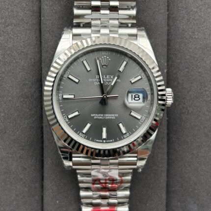 DateJust 41 126334 904L SS VSF 1:1 Best Version Grey Dial with Jubilee Strap VS3235