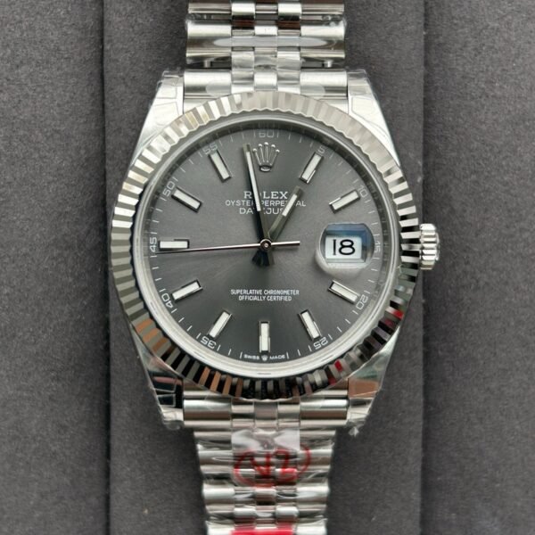 DateJust 41 126334 904L SS VSF 1:1 Best Version Grey Dial with Jubilee Strap VS3235
