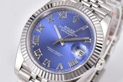 DateJust 41mm 126334 904 SS AR+F V2 1:1 Best Edition Blue Dial Roman Markers on Jubilee Bracelet SH3235