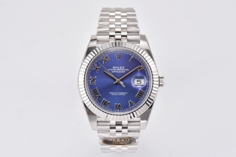 DateJust 41mm 126334 904 SS AR+F V2 1:1 Best Edition Blue Dial Roman Markers on Jubilee Bracelet SH3235
