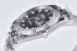 DateJust 41mm 126334 904 SS QF V2 1:1 Best Edition Black Dial Diamond Marker On Jubilee Bracelet DD3235