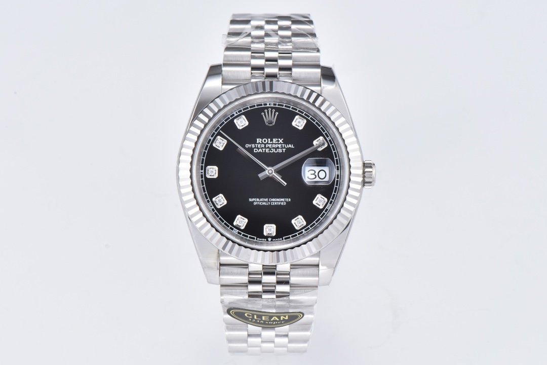 DateJust 41mm 126334 904 SS QF V2 1:1 Best Edition Black Dial Diamond Marker On Jubilee Bracelet DD3235 DateJust 41mm 126334 904 SS QF V2 1:1 Best Edition Black Dial Diamond Marker On Jubilee Bracelet DD3235