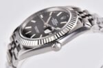 DateJust 41mm 126334 904 SS QF V2 1:1 Best Edition Black Dial Stick Marker On Jubilee Bracelet SH3235