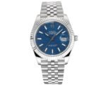 DateJust 41mm 126334 904 SS QF V2 1:1 Best Edition Blue Fluted Dial Stick Marker On Jubilee Bracelet DD3235