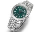DateJust 41mm 126334 904 SS QF V2 1:1 Best Edition Green Dial Stick Marker On Jubilee Bracelet DD3235