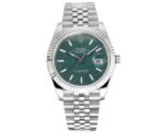 DateJust 41mm 126334 904 SS QF V2 1:1 Best Edition Green Fluted Dial Stick Marker On Jubilee Bracelet DD3235
