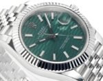 DateJust 41mm 126334 904 SS QF V2 1:1 Best Edition Green Fluted Dial Stick Marker On Jubilee Bracelet DD3235