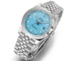 DateJust 41mm 126334 904 SS QF V2 1:1 Best Edition Ice Blue Dial Stick Marker On Jubilee Bracelet DD3235