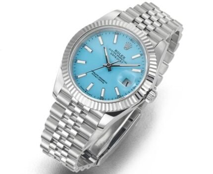 DateJust 41mm 126334 904 SS QF V2 1:1 Best Edition Ice Blue Dial Stick Marker On Jubilee Bracelet DD3235