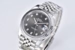 DateJust 41mm 126334 904 SS QF V2 1:1 Best Edition Rhodium Dial Diamond Marker On Jubilee Bracelet DD3235