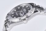 DateJust 41mm 126334 904 SS QF V2 1:1 Best Edition Rhodium Dial Diamond Marker On Jubilee Bracelet DD3235