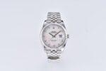 DateJust 41mm 126334 904 SS QF V2 1:1 Best Edition White MOP Dial Diamond Marker On Jubilee Bracelet DD3235