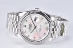DateJust 41mm 126334 904 SS QF V2 1:1 Best Edition White MOP Dial Diamond Marker On Jubilee Bracelet DD3235