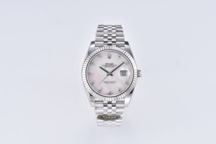DateJust 41mm 126334 904 SS QF V2 1:1 Best Edition White MOP Dial Diamond Marker On Jubilee Bracelet DD3235
