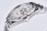 DateJust 41mm 126334 904 SS QF V2 1:1 Best Edition White MOP Dial Diamond Marker On Jubilee Bracelet DD3235