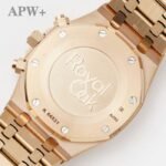 Lady Royal Oak 33mm 67651 RG ZF 1:1 Best Edition Brown Textured Dial on RG Bracelet RONDA Quartz
