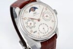 Portuguese IW503307 Real PR SS APSF 1:1 Best Edition White Dial On Brown Leather Strap A52610